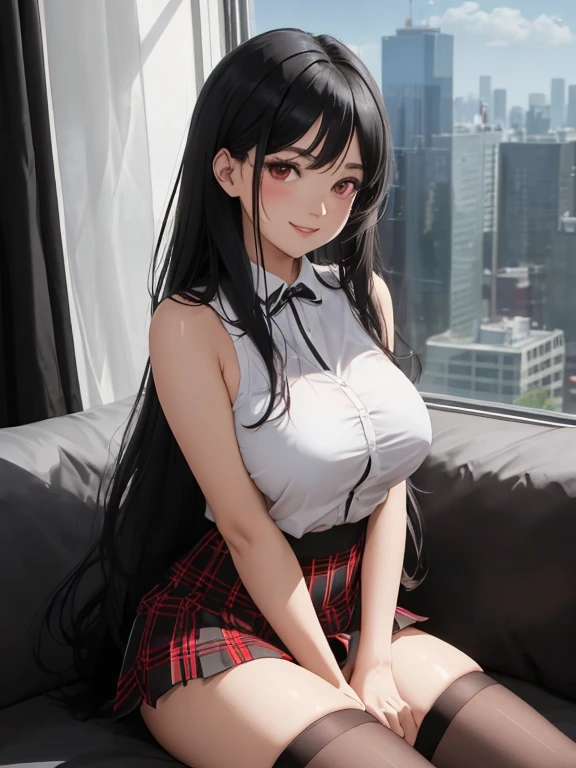 ((Classic thick voluminous bangs:1.1)),(((Longer, heavy be, More voluminous side locks:1.1))),, hime-cut, Hairstyle with straight bangs, Round face with dull bangs, dull with long hair、Bangs are cut straight, (((Full body, thighs thighs thighs thighs))),Simple white background, School uniform, Black jacket,White shirt,10yaers old,infp young woman,Beautiful Finger,Beautiful long legs,Beautiful body, Beautiful nose,Beautiful character design, Perfect eyes, Perfect face,Expressive eyes,Perfect balance, Looking at Viewer,(Focus on her face),Closed mouth, (Innocent_Big_Eyes:1.0),(light_Smile:0.3), Official art,Highly detailed CG Unity 8k wallpaper, Perfect Lighting,Colorful, Bright_front_Face_Lighting,White skin, (masutepiece:1.0),(best_quality:1.0), 超A high resolution,4K,Ultra-detailed, Photography, 8K, nffsw, hight resolution, absurderes:1.2, Kodak Portra 400, Film grain, Blurry background, Bokeh:1.2, Lens Flare, (Vibrant_Color:1.2),professional photograpy, (Beautiful,Large_breasts:1.4), (Beautiful_Face:1.5),(narrow_waist),