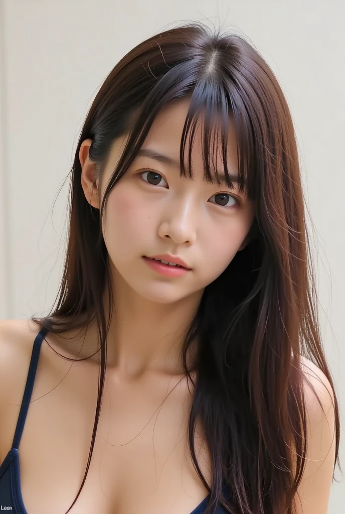 Highest quality, Realistic photo, Bare skin texture, Hair texture, Japanese women, looking at the camera
