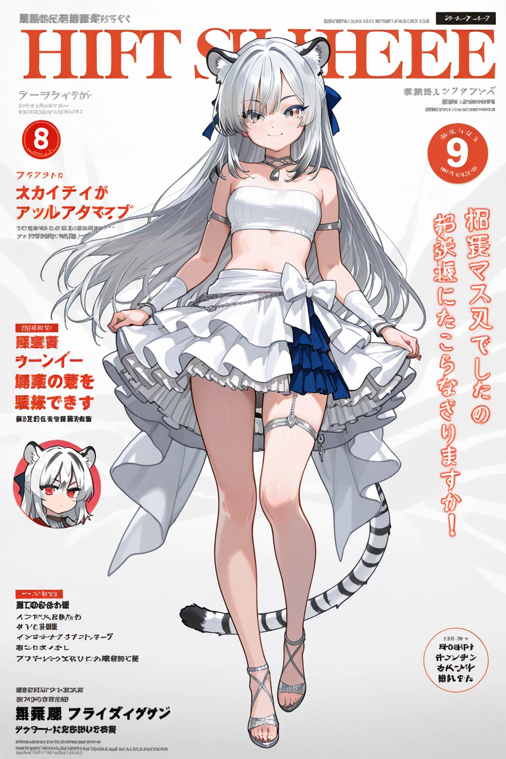 anime girl with cat ears and tail in a white bikini, neferpitou, holo is a wolf girl, anime catgirl, white cat girl, cute anime catgirl, seductive anime girl, beautiful anime catgirl, white - haired fox, holo if a wolf girl, wolf ears, attractive cat girl, nyaruko-san, anime moe artstyle