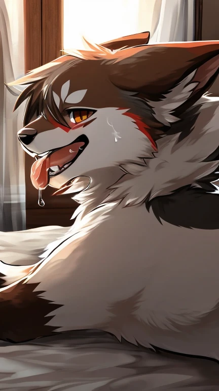 Best quality, 4K, Kemoshota, dynamic angle, kindergarten boy, mascot boy, short height boy, whit cream brown fur, best quality, highres, ultra-detailed, a realistic prompt, furry kemono boy, naked, close-up face, small phimosis, foreskin, erotic atmosphere, horrible looks, night time, seductive close-up fellatio, looking up, drooling, cum inside mouth, cum flow out from nose, deep throat, dry orgasm