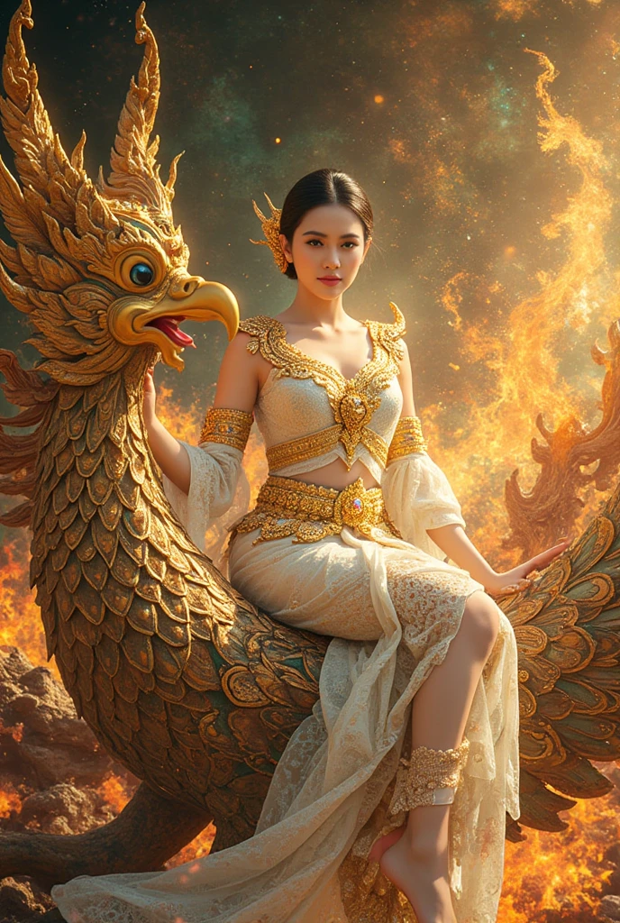 Thai _ Feature , a Thai woman long hair look at camera - SeaArt AI
