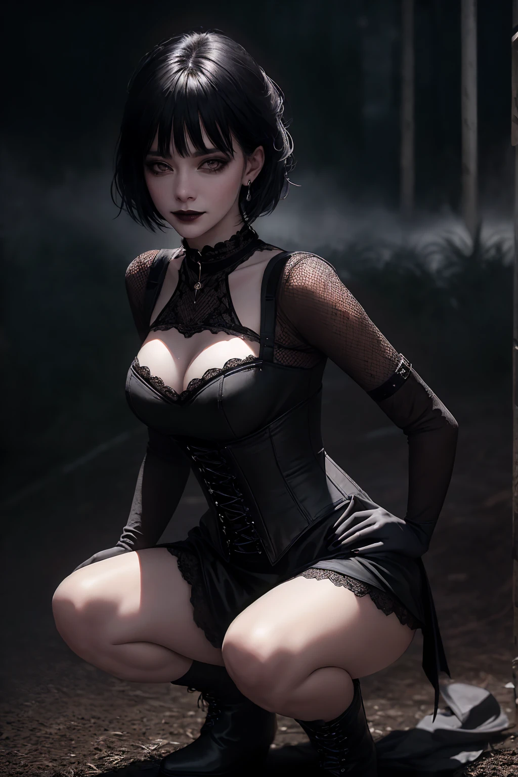 mavis dracula, Mavis Dracula style, Hotel transylvania, cabelo curto, olhos pretos, Faixa Blunt, Gothic range, Mavis