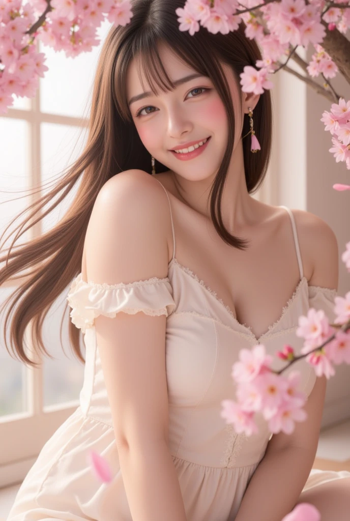 girl, Sweat, vapor, Medium Chest, shy, Great hands, Looking at the audience, Cute Smile
