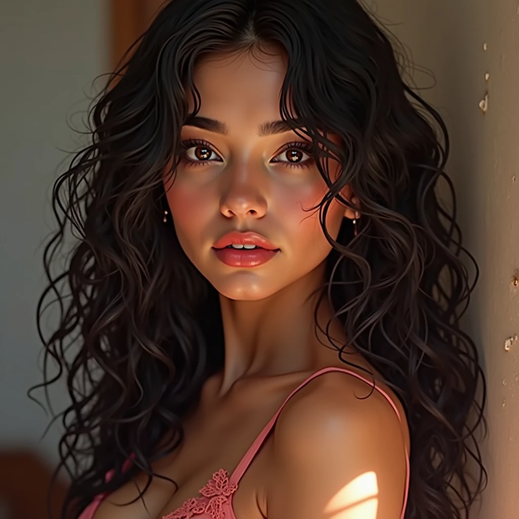 THE MOST BEAUTIFUL 14 YO IN THE WORLD, SHE IS FROM BRAZIL, JUST GETTING OUT OF THE SHOWER, (SHE HAS HUGE BREASTS,))),,(HUGE FULL BREAST))),,HER HAIR IS STILL DAMP AND HAS DROPS OF WATER. HER HAIR IS BLACK AND IS IN FRENCH BRAID VERY CURLY AND FULL LOOSE,, HER CHEST AND CLEAVAGE IS VISIBLE WITH DROPS OF WATER STILL GLISTENING ON HER CHEST,,((( THE VIEWER CAN NOT SEE HER MAGNIFICENT HUGE SIZE BREASTS WHICH ARE ROUND AND STAND FIRM))),,(( HER NIPPLES ARE PROTRUDING THROUGH THE MEN'S SOFT SILK SHIRT AND ARE ROCK HARD,,,((( SHE IS WEARING A VERY SHORT MINI CROP TOP BUTTON SHIRT,WHICH IS OPEN IN THE FRONT SO YOU CAN SEE HER CHEST AND HER DETAILED CLEAVAGE))),,, (((THE SHIRT IS BARELY COVERING THE BREASTS AND NIPPLES SO GET A GOOD VIEW OF HER CLEAVAGE ALL THE WAY DOWN TO HER WAIST))), VIEW OF HER FROM THE WAIST UP LOOKING AT THE CAMERA, SHE HAS A CUTE SMILE WITH FULL RED LIPS AND HER MOUTH IS SLIGHTLY OPEN SHOWING HER TEETH, SHE HAS STUNNING EYES THAT WILL LOOK INTO YOUR SOUL, THEY ARE BLUE, HER EYEBROWS ARE FULL