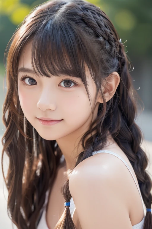 Female middle school student、very cute girl、、angelic smile、 break ...