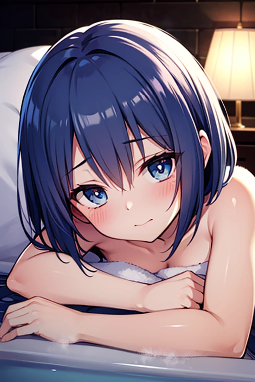 Baby diapers,topless,Baby Room,smile,lying on the baby bed
