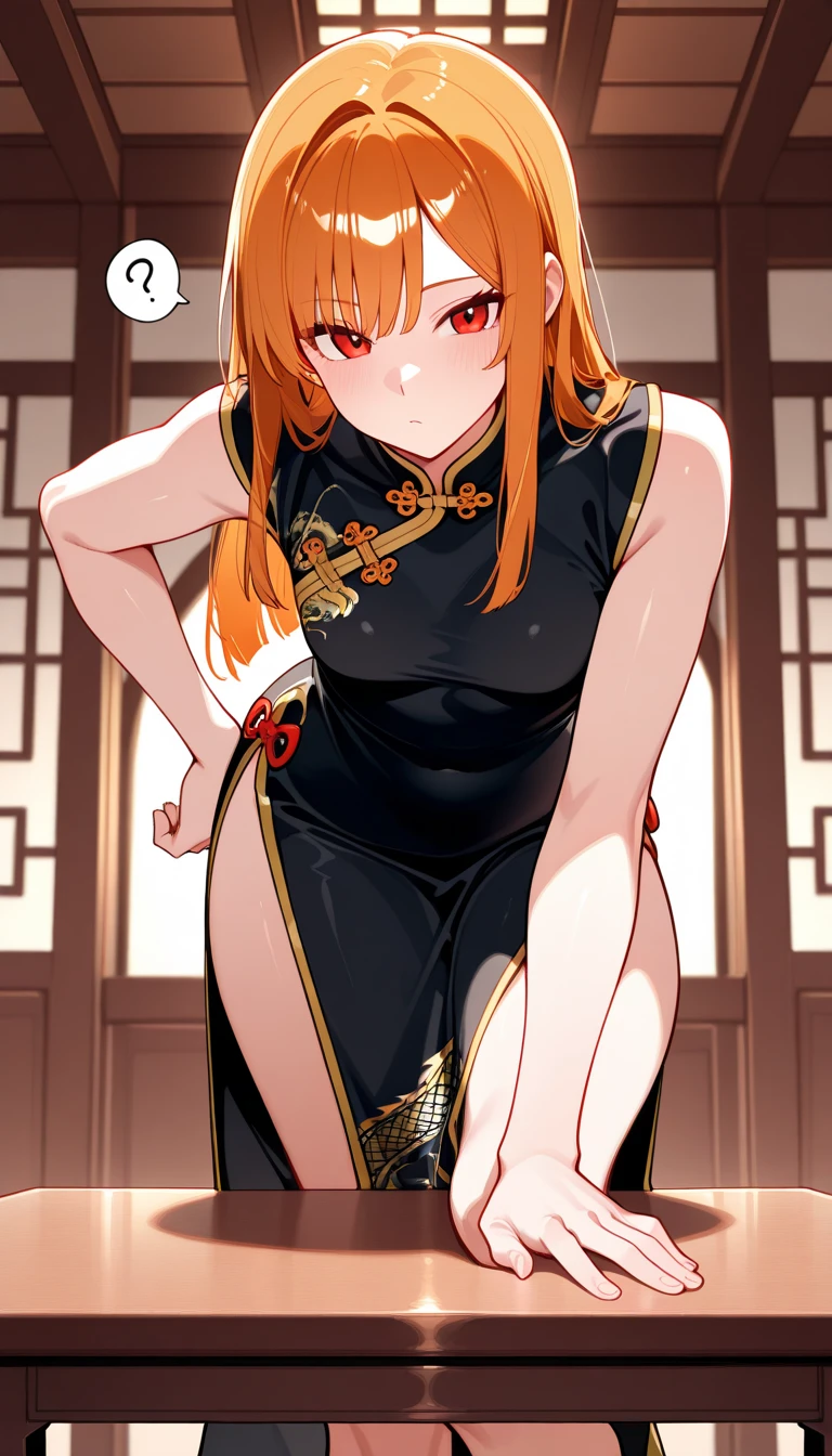 (high resolution, pixel perfect, realistic, gorgeous illustrations), (hyper quality, muste piece, etheric: 1.4), (solo, 1girl), ((aida surugan)), full body, (((((((stand,open legs)))))), mature woman, cool atmosphere, Exquisite face, wide hips, Big breasts that are about to burst, fighter, ((((china dress)))), lewd woman, shiny skin, gleaming skin, sweat, simple background,