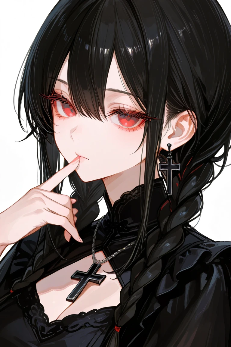 Beautiful女、solid white background、beautiful白い肌、long hair、adult women ...