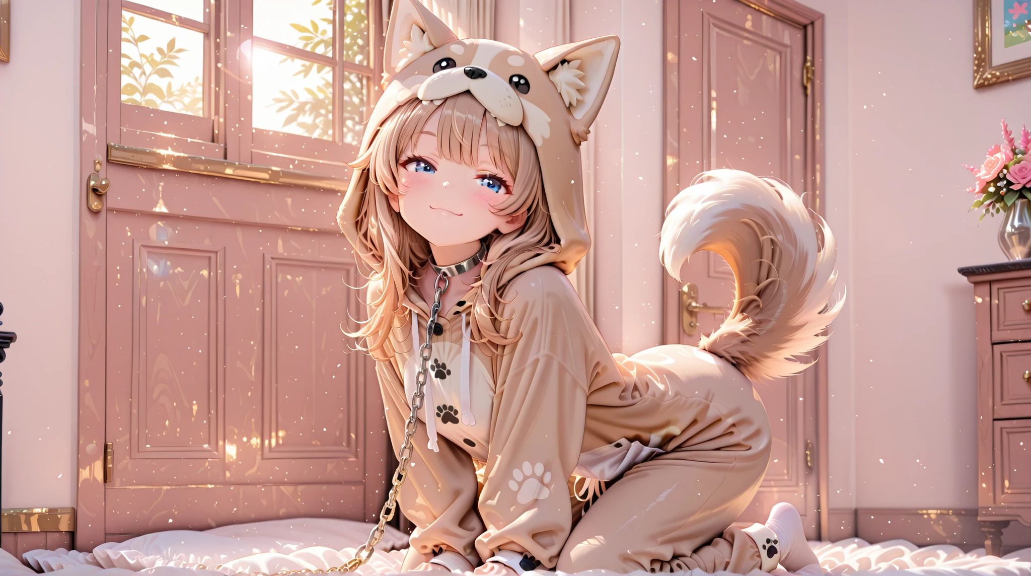 Dog Cosplay, smile, Dogtail, LONG CHAIN CHOKER