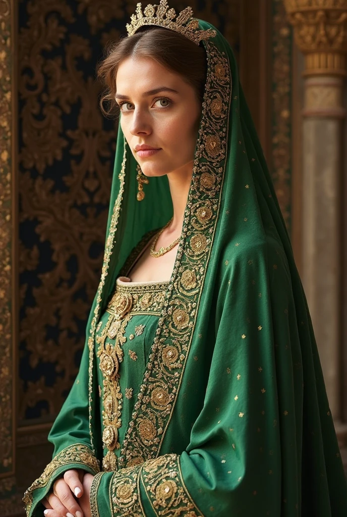 Beautiful Female ,Medieval princess, Long Dress