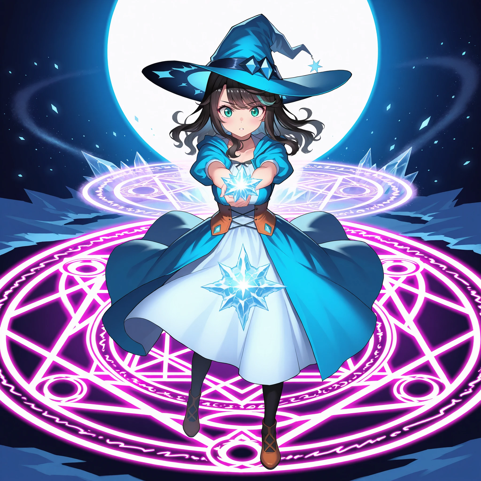Witch, Witchの帽子, Magic Rod, Daring, Frozen Magic Circle, Frozen World, diamond dust, Impressive