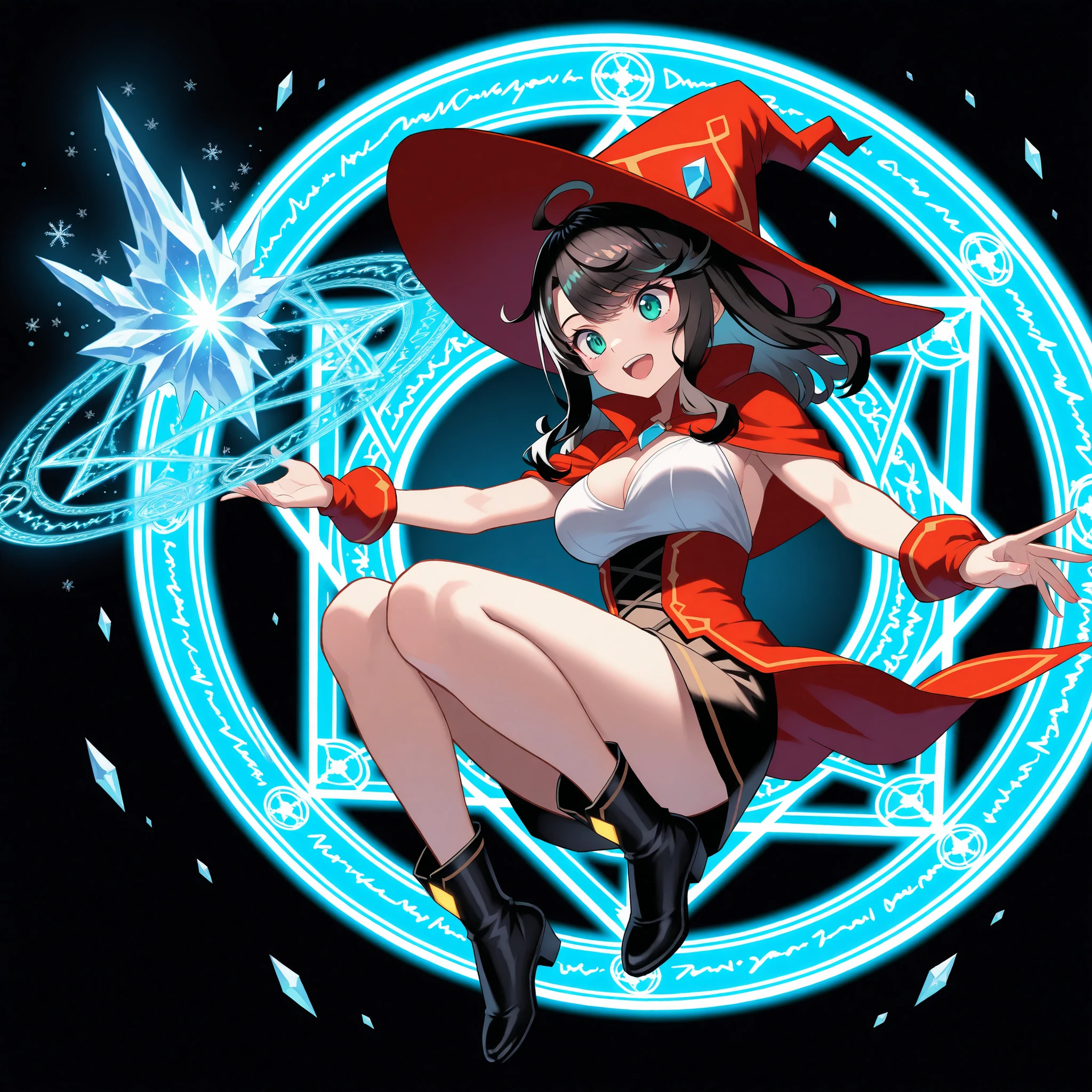Witch, Witchの帽子, Magic Rod, Daring, Frozen Magic Circle, Frozen World, diamond dust, Impressive