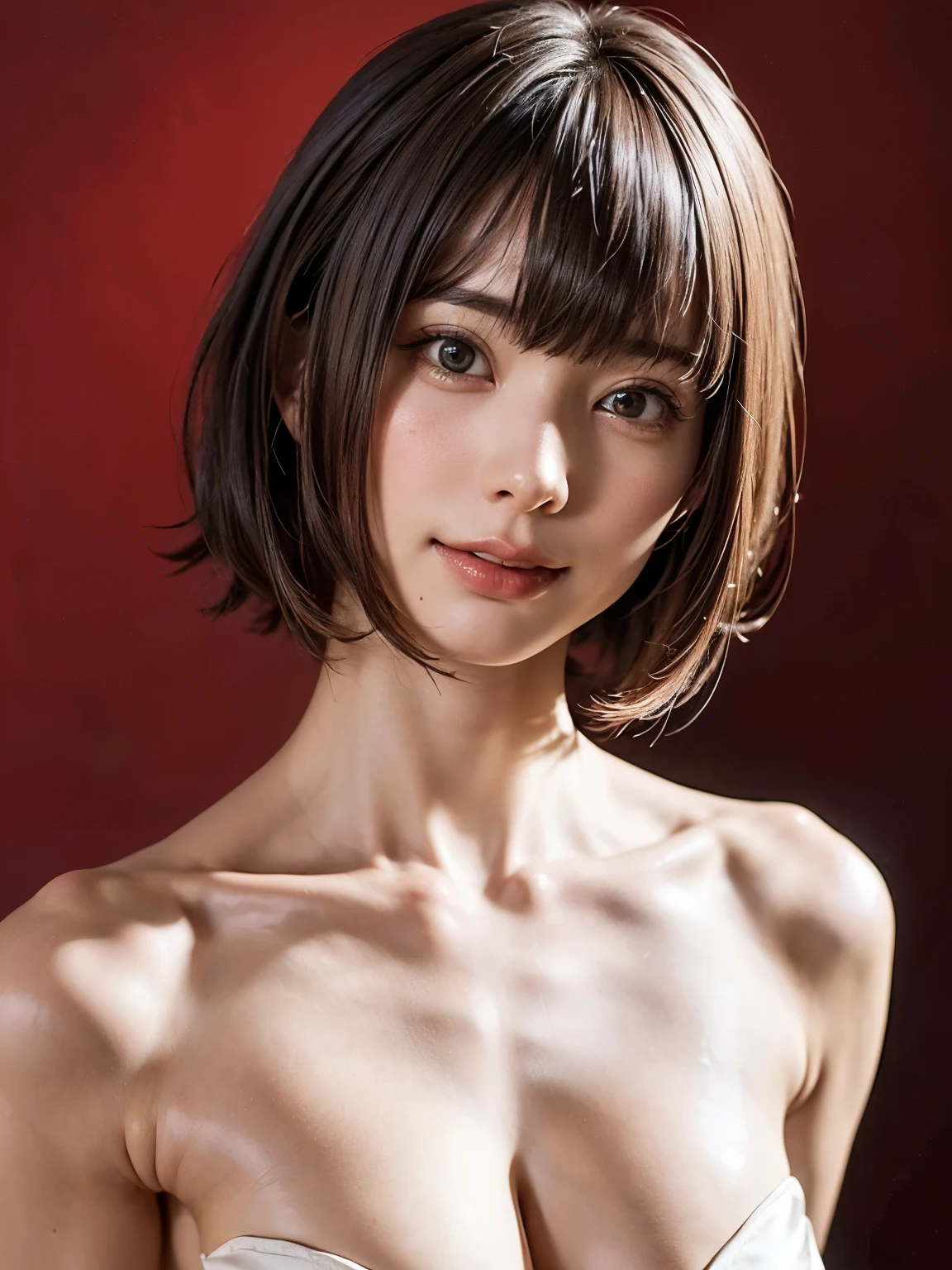 ((Japan mother and Japan boy(Shota))、fullnude、lovey-dovey、My mother's breasts are extremely large1.5、top-quality、32K image quality、masterpiece、SEX