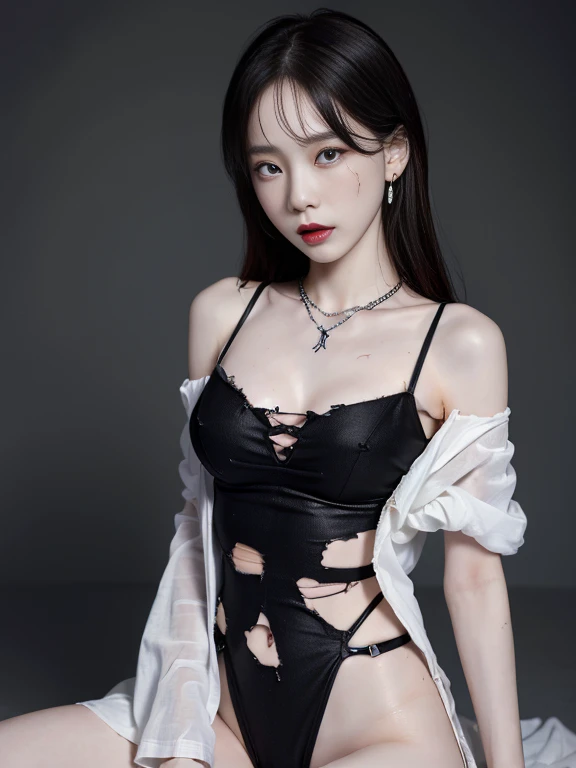 best qualtiy， Ultra-high resolution， （realisticlying：1.4），1girll，short hair，Beautiful woman with a slim figure:1.4, Pronounced abs, Ultra-fine face，Elaborate Eyes，double eyelids