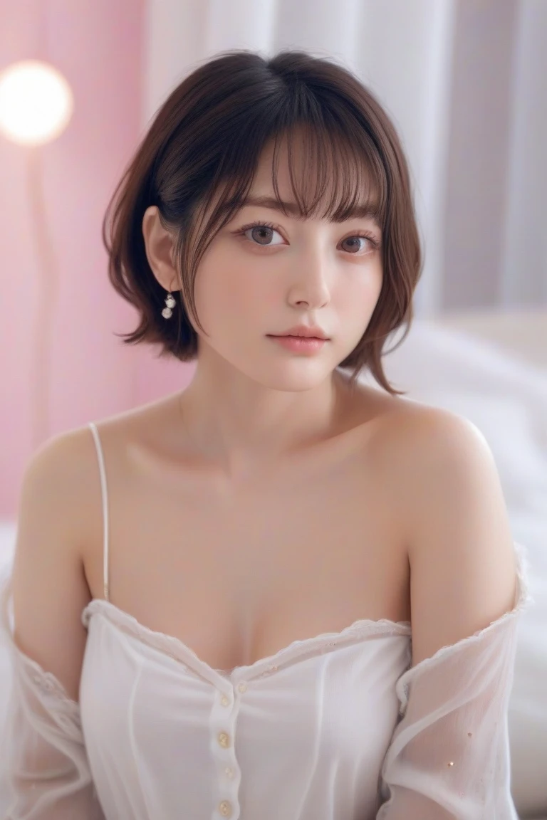 8k, Ultra-high resolution, Highest quality, masterpiece, 三分割法によるphotograph,Surreal, photograph, 1 , (:1.3), cute, cute顔, 細部までBeautiful Eyes, 細かくdetailedに,masterpiece,One Girl:1.2,Japanese women,nurse,upper body,glaring,Black short hair,Bowl cut,ID photo,(Lying in bed:1.2),超detailedな顔,非常にdetailedな唇,Standing by a large window letting light into the bedroom),(((Standing by a large window letting sunlight into the bedroom))),Background of skyscrapers,(Beautiful attention to detail),Subtle details, detailedな顔,anger,Attractive eyes,(ポートレートphotograph:1.4),(Photorealistic images:1.4),Fantasy art,(Beautiful Face:1.4),美しくAttractive eyes、Beautiful Eyes,Silver residue,(Tight waist:1.4)、(Beautiful with perfect body proportions:1.4),Pink Lips,profile,(((Ideal body type))),A-cup small breasts :2,、Portraiture:2、Perfect Anatomy、鮮明なdetailed、detailed,Fashion magazine cover,Thin lips,完璧でBeautiful Face ,完璧でcute顔, Skin with attention to detail, Perfect limbs、Narrow waist,Surreal,Light and shadow,spotlight