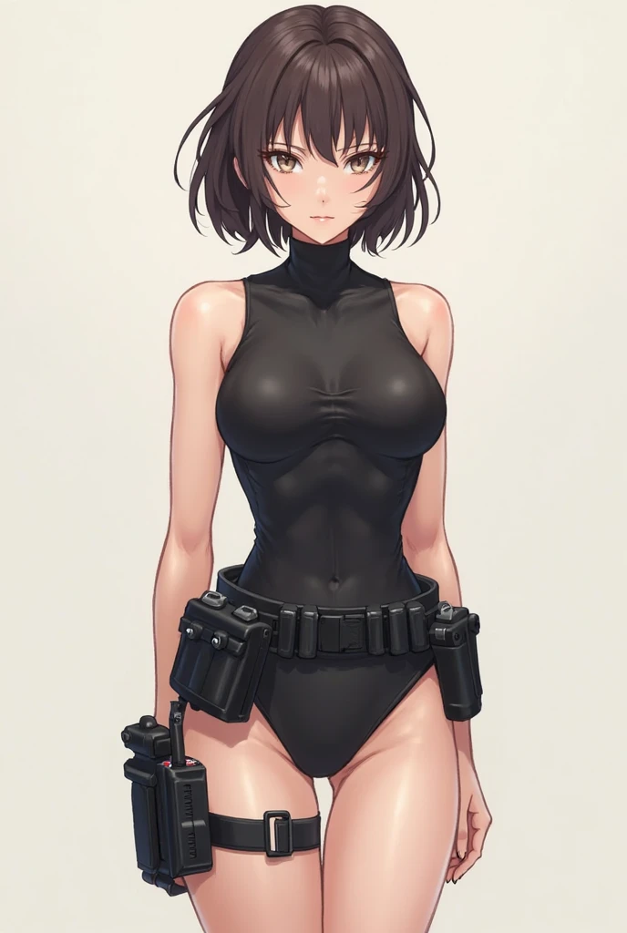 apocalypse, ruin town background, perfect lighting, dominant gray theme, silver hair and purple eyes, 1 girl, mature face, holding 9mm riffle, dressed in military vest and armored, perfect slim body curves, 8k quality, perfect quality, perfect resolution, very slim and perfect body, high quality face, 8k face,