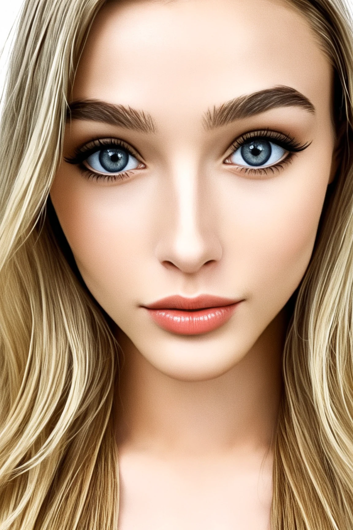 tan skin, 1girl, blue eyes, big breasts, High leg cut, blonde hair, long hair, wavy hair, shiny hair, tsurime, eyeball, expressionless, Realism, UHD, masterpiece, accurate, textured skin, anatomically correct, super detail, high details, high quality, highres, best quality, 16k, nude, full body,
