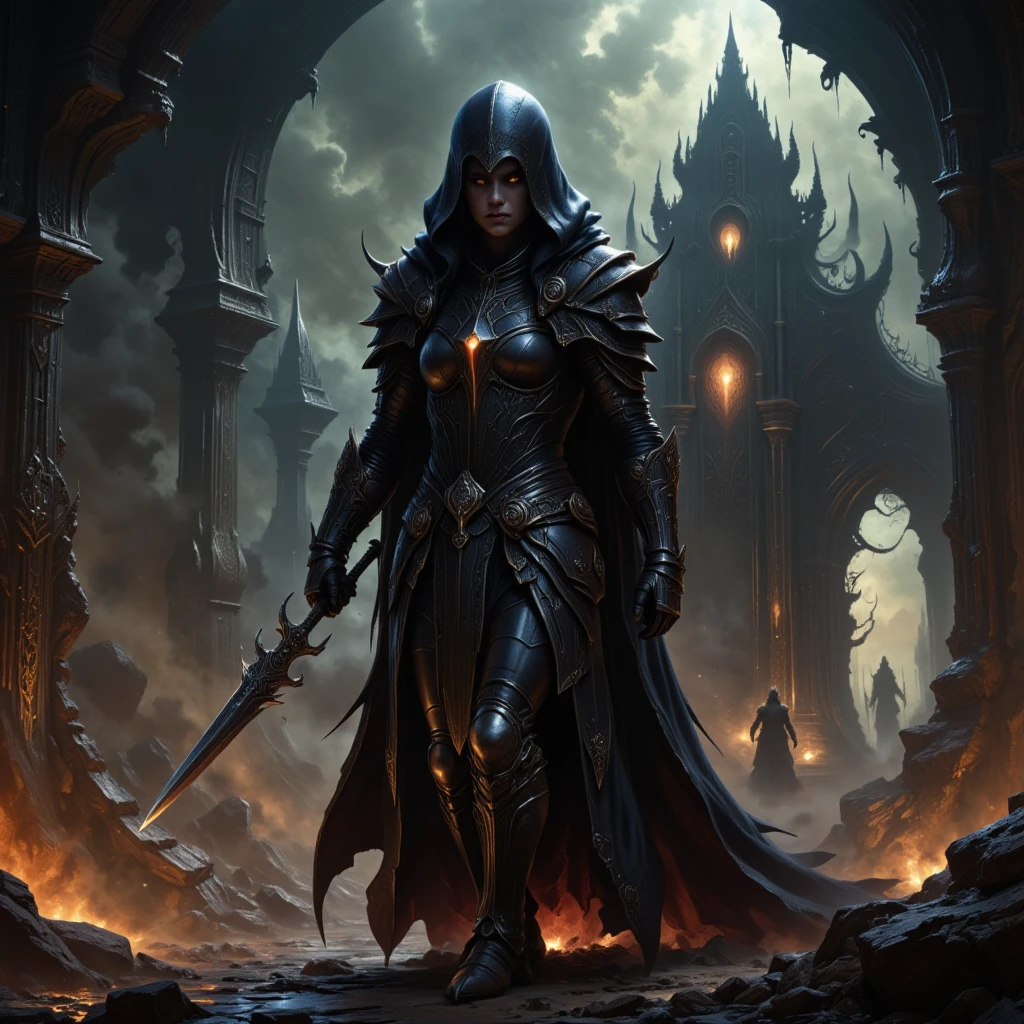 ((Necromonger woman)), in a ((highly detailed royal costume)), holding a scepter, ((inside a dark cave)), ((full body)), perfect face, perfect skin, visible pores, runny hair, dark fantasy art, dark fantasy style art, dark fantasy horror art, dark fantasy concept art, dark fantasy art, ((Abaddon)), in dark fantasy art style, ((gothic fantasy art)), dark fantasy character design. masterpiece, best quality, RAW photo, 8k uhd, dslr, soft lighting, professional high detail RAW color photography, ((soft studio lighting, volumetric shadows)), natural lighting, hard focus, film grain, depth of field, high contrast lights, high quality, film grain, best quality, high quality, ((realism))