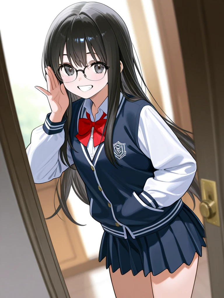 nsfw,(((masterpiece))), (((best quality))),((masterpiece:1.5)), (best high quality), (ultra high res), (ultra highly detailed), (8k:1.3),anime colored,perfect hands, perfect fingers, perfect legs,1woman,solo,idolmaster, ((arisu tachibana)) ,(14years, beautiful girl), (beautiful eyes),((((beautiful hair)))), (long straight hair),(((black plastics flame glasses))), (wet hair), (wet skin), ((Sweat)), ((vapor)), (flat chest,), (expensive), ((opened leg,spread leg)),(spread pussy with fingers:1.5),(love juice:1.2),(many sweat:1.5),(pubic hair:1.3),(bottomless:1.5),(elementary school uniform:1.5),((open clothes:1.5)),(wet clothes),(open your mouth), (a big smile), ((out tongue)),(Nice touch), (one eye closed),(feel good), (saliva),(nose blush),(ahegao),BREAK,(1boy, hetero:1.2), (vaginal sex, missionary, pov),(cum shot:1.3),(class room),twilight,