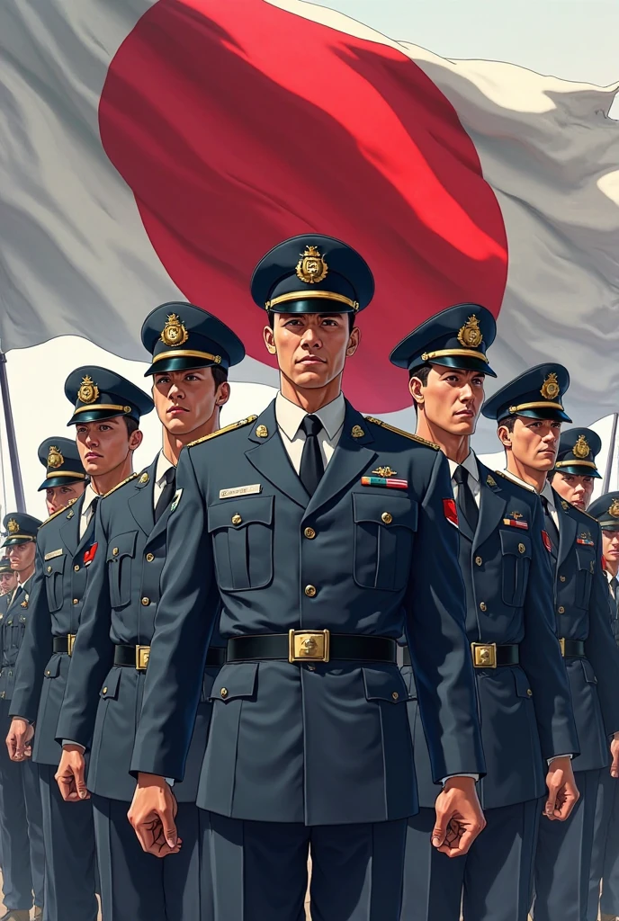Japanese military personnel Rising Sun Flag Special Attack Unit Zero Fighter