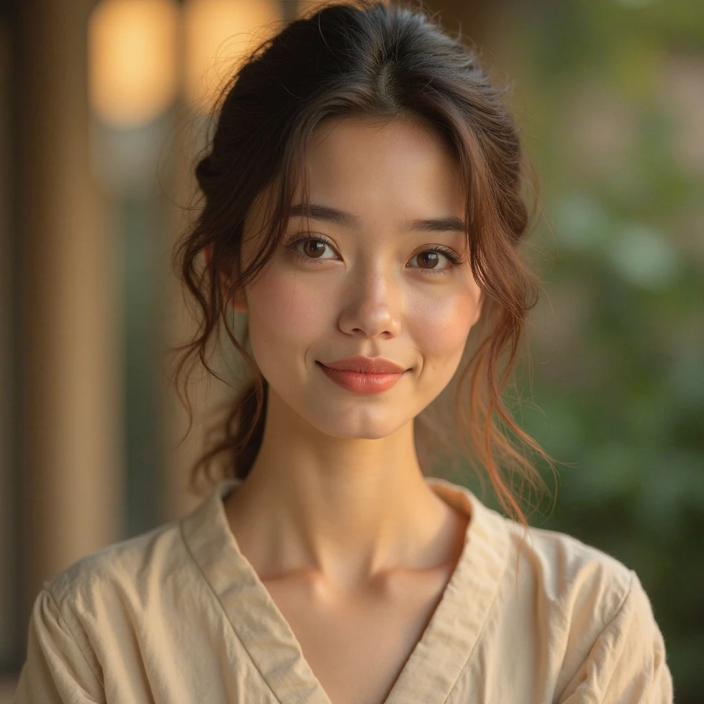 (8k, RAW photo, best quality, masterpiece), (photorealistic), outstanding details, ultra-high resolution, anatomically correct, textured skin, (Extremely precise and accurate anatomy),
Ultra Detailed Face, Detailed Eyes,
(Cute Japanese girl), light smile,
A potter working in her studio in the forest, She makes big pots out of clay,
cinematic lighting in the hair, hair light, wind in the hair,
A square in the forest,
(backlighting),
reflection light,
atmospheric perspective, depth of field,
(dramatic lighting), cinematic lighting,