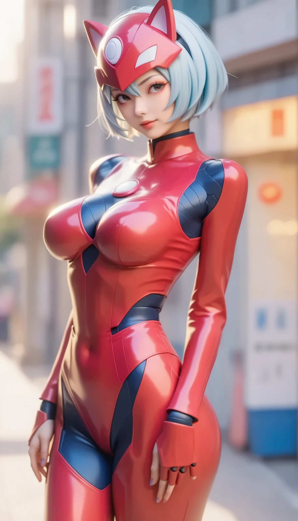 Street fashion in 3025, robot suits,Doraemon suit