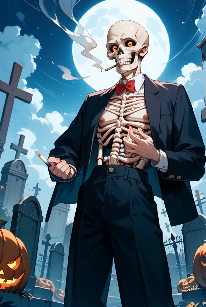 <lora:GoodHands-vanilla:1> , <lora:add_detail:1>, ((masterpiece)), (best quality:1.7), boy, <lora:SD15-Pumpkinhead-LoRA:1> pumpkinhead, shirtless, graveyard