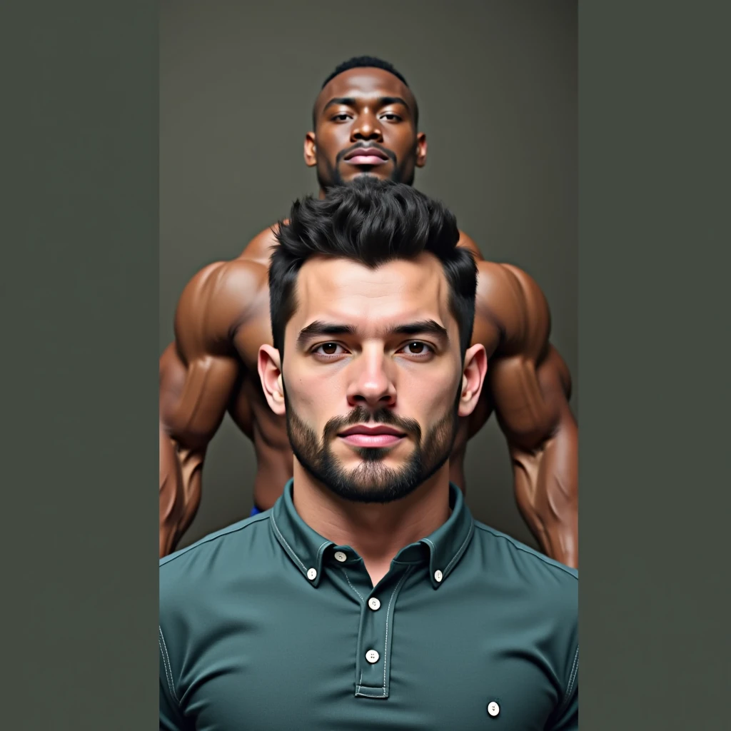  Make a thumbnail with two men as the central focus. On the left side, depict an Indian man with a weak physique, looking unattractive and lacking in muscle definition. On the right side, show a foreign man with a strong, muscular, and attractive physique. The Indian man should appear less confident, while the foreign man should exude confidence and attractiveness. The background should have a dark, contrasting color scheme to make the characters stand out. At the top of the thumbnail, include bold text that reads 'Is Indian Genetics Weak?' The text should be eye-catching and complement the dark background."photo should look lika a thumbnail. More details
