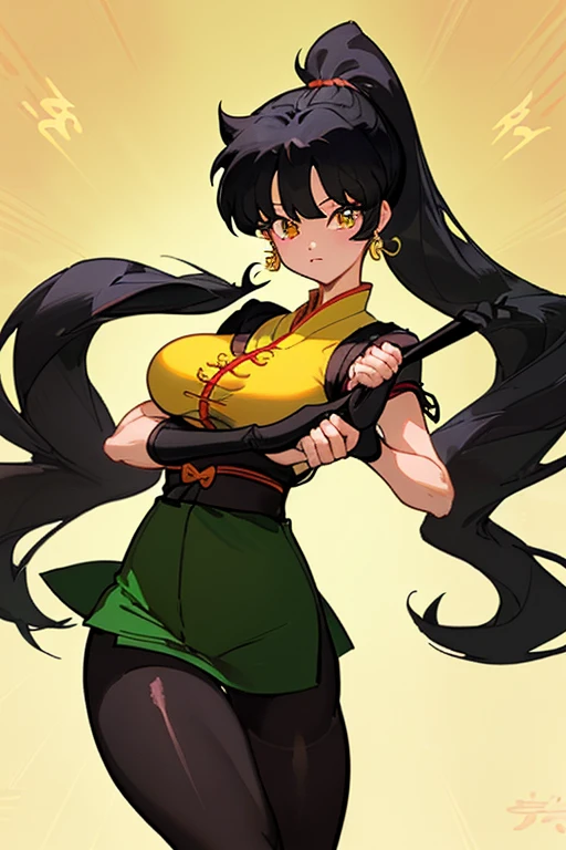 "(masterpiece:1.1), best quality, NSFW,
1girl, gyaru, (80s anime style:1.3), (eyelashes:1.5), (loli:1.2),
(intricate high detailed body:1.2),
black hair,
(forehead:1.1), (twin braids:1.1),
green eyes,
(pale skin:1.1), (gigantic breasts:1.3),
(angry, smile:1.2), open mouth,
(school uniform, skirt, midriff peek:1.1), (cleavage cutout:1.1),
neck ribbon, knee socks, bracelet, collar, headband,
standing, hand on hip,
upper body,
(daytime, classroom:1.2)"