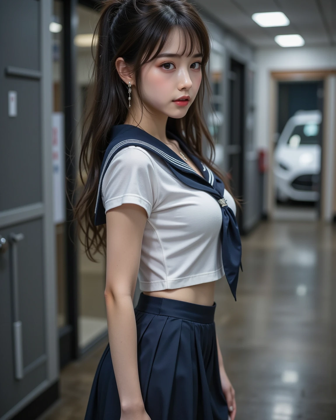 (nsfw:5)、(Molester)、(Multiple males touch a woman)、(A very crowded school hallway:3)、(Many students are standing:5)、(whole body)、(Beautiful girl naked:5)、(Sailor collar:4)、(Bottomless)、Japanese beautiful girl、18 year old beauty、blonde、bangs、Brown eyes、Perfect figure、Slim figure、Transparency、Gloss、The most beautiful breasts、Big Breasts、(Blushing:3)、Hirotake、Burning Body、(In the school hallway:5)、(crowd:5)、(20 girls 20 boys:5)、(Seen in many galleries:5)、Beautiful feet、Strong sunlight、Wet crotch、Wet genitals、actress、Nogizaka Idol、Korean Idol、My crotch is wet、Wet thighs,(shy:2)