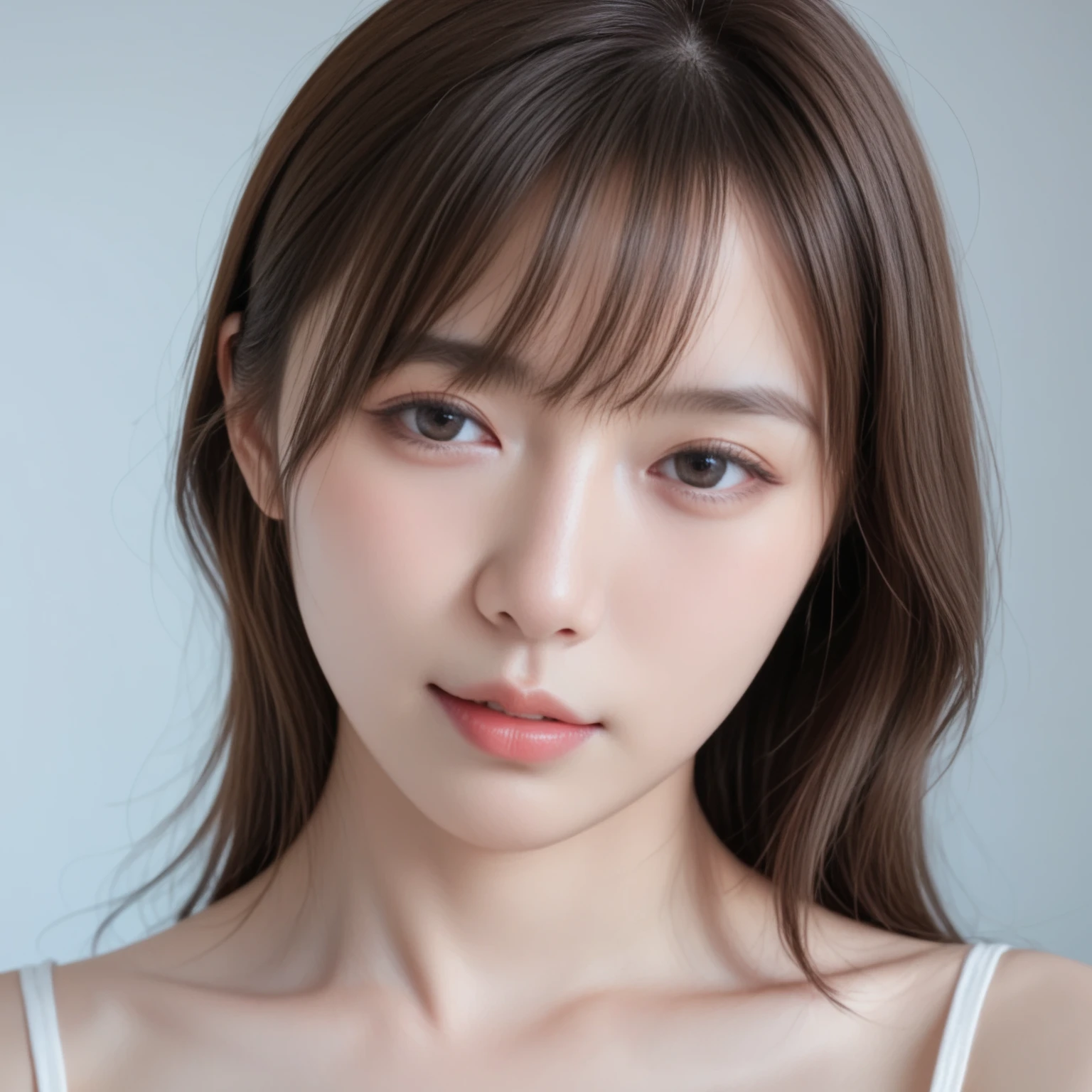 high quality、Realistic、Photorealistic、Award-winning illustrations、(Intricate details:1.2)、(Subtle details)、(Intricate details)、(Cinematic Light、最high qualityのバックライト)、Clear lines、Sharp focus、Official Art、unity 8k wallpaper、Absurd、Unbelievably absurd、Large file size、Ultra-detailed、High resolution、Very detailed、Very delicate and beautiful、Raw photo、Professional Lighting、Dynamic Lighting、Facial lighting、、soloフォーカス、Esbian all over、Long legs、Big breasts, small waist、Slender、26-year-old woman、(Brown Hair:1.2)、Brown eyes、Small head、Stylish girl、Beautiful Eyes、)、cute天使の顔、True Face、skin、A vivid face、real looking skin、Detailed eyes、Detailed faceの特徴、Detailed clothing features、 、Focus on the viewer、Simple Background、Laughter、Detailed face、Robe Dress(16k, RAW Photos, 最high quality, High resolution), High-definition RAW color photos, Professional photos, (Layered silhouette: 1.2), Complex patterns, (Realistic, Photorealistic: 1.3), (Japanese Girls), Big Breasts、Very firm breasts、are not drooping、The cleavage is visible。Too much exposure、(NSFW)、Shine、(Detailed face: 1.2), (masterpiece: 1.5),きめ細かい美しいskin, (cute: 1.2), (sexy), (最high quality: 1.2), (One girl: 1.3), (solo, soloフォーカス), A completely normal human body type, A depiction of a woman that is faithful to human anatomy, A representation of a healthy, balanced and vibrant woman。Too much breast exposure。
「No deformed or unnatural body parts」No missing limbs。Normal number of heads, limbs。Head, limbs, and thickness are normal for height。The number of heads is one。Body length is anatomically normal。