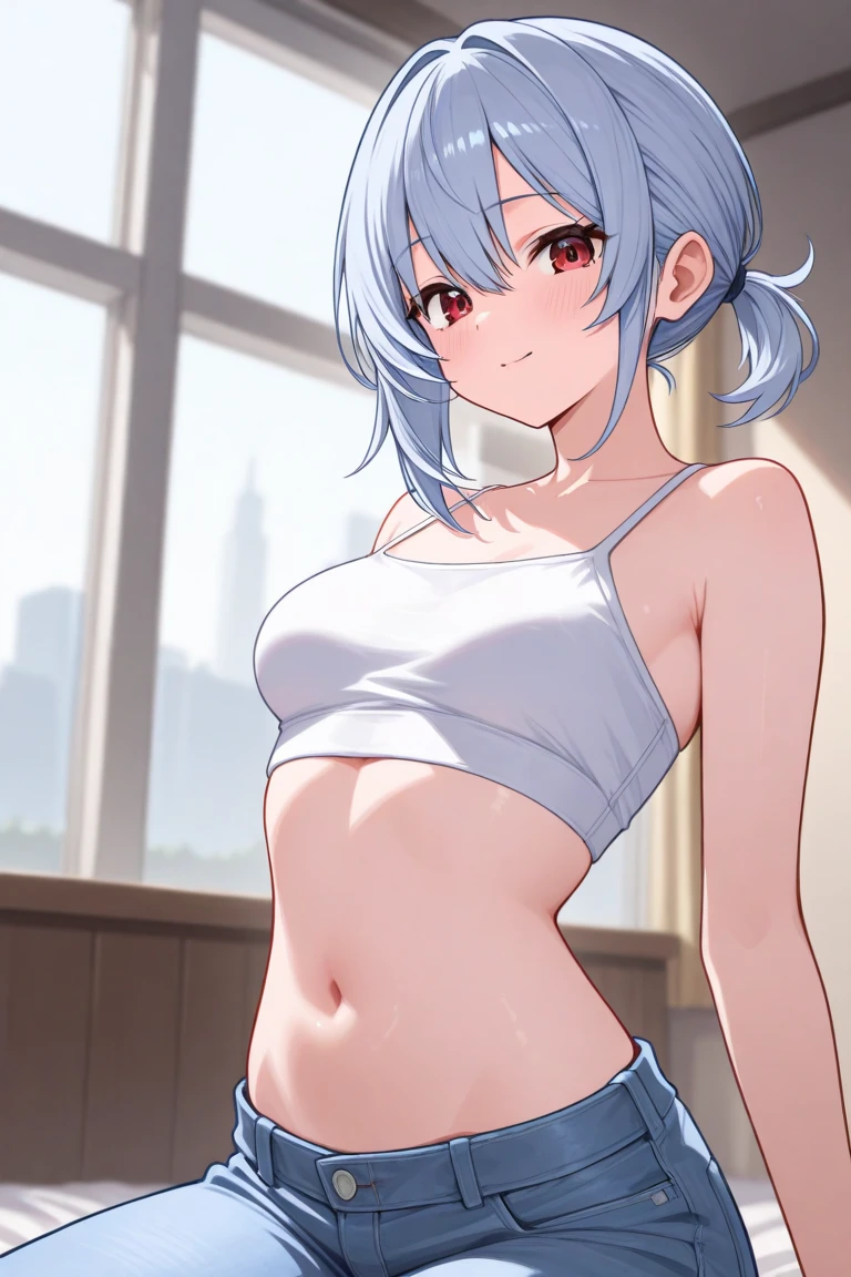 ((masterpiece, best quality, high detailed:1.2)), 8k uhd, 1girl, slender, <lora:LixueV1-08:0.7>, cheng lixue, ((underwear only:1.4)), ponytail, cowboy shot, japanese temple, looking at viewer, neutral, white panties, white bra, collarbone, cleavage
