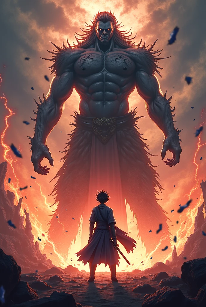 Gojo satoru et ryomen sukuna ensemble dans l'extension du territoire de ryomen sukuna entrain de se battre (Jujutsu kaisen chapitre 227)