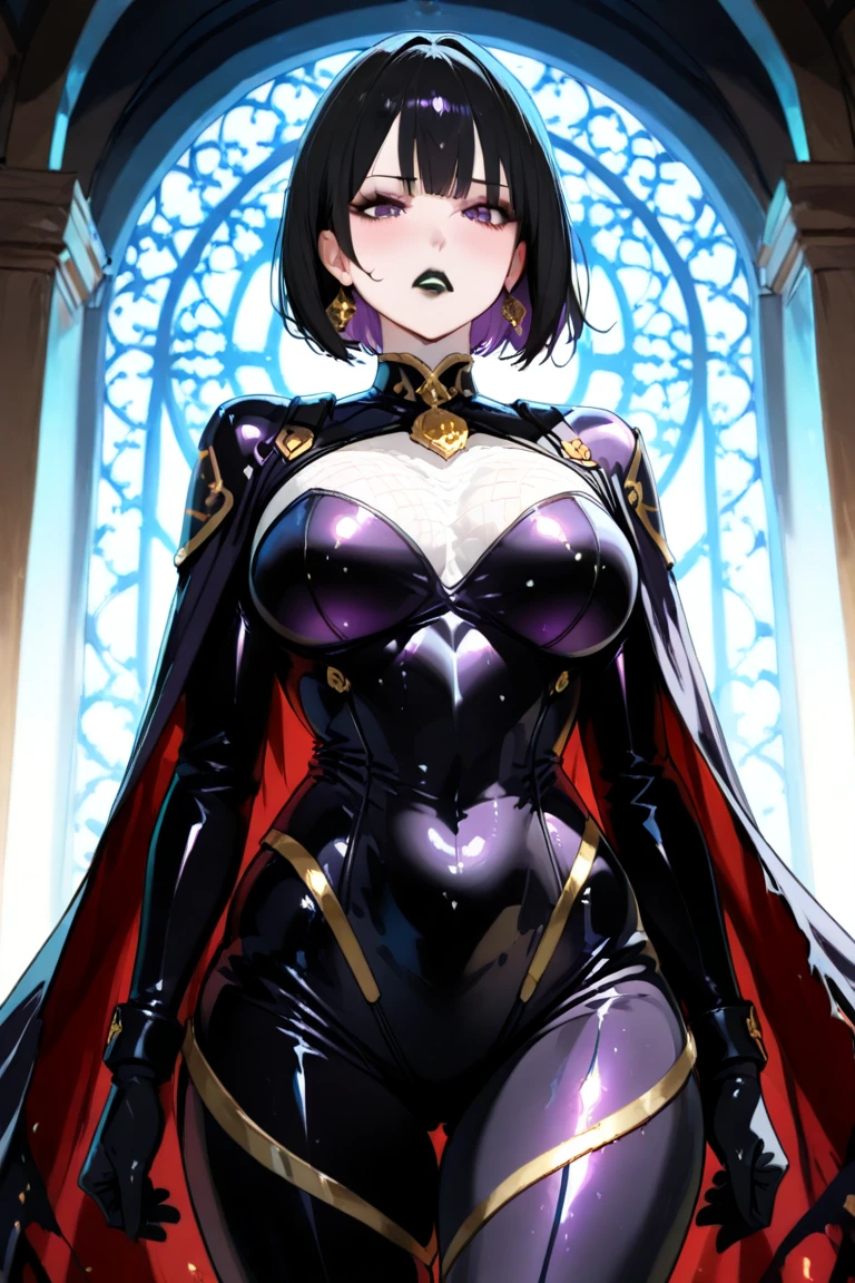 (highest quality:1.2, Anime artwork, Very detailed, High Detail, digital coloring, High Contrast, masterpiece:1.2, highest quality, Best aesthetics), 8k,masterpiece, cute,tall,beautiful,best quality, 1lady,black hair,long hair,empty eyes, (finely detailed empty pupils and detailed face),,,,extremely detailed cg unity 8k wallpaper,solo,(latex military costume:0.9),large breasts,seductive smile,military hat,latex thighhigh,large breasts,black hair,pink eyes,leotard,pantyhose,military coat,enamel suits,grossy lips,sitting,,sadistic smile,,heel,shiny skin,military coat,detailed face,beautiful body,full-body,adult,