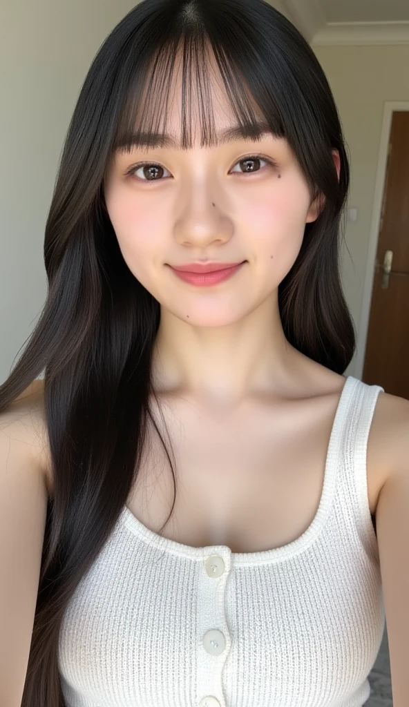 (masterpiece,Highest quality:1.4),(8k,RAW Photos,Photorealistic:1.4),(Glowing Skin),Detailed skin,Detailed face,Detailed eyes,Sparkling eyes:1.3,(Detailed 2024 latest model of cute lingerie,Paisley embroidery),Detailed Background,Detailed hands,One person, Natural Breasts,(Brown Hair), Random Hairstyles,So beautiful and cute, ((Beautiful Japanese)),Instagram style,Great location,Natural smile,upper body,((Front view)),Browsing Caution,(suzu),((Lying))