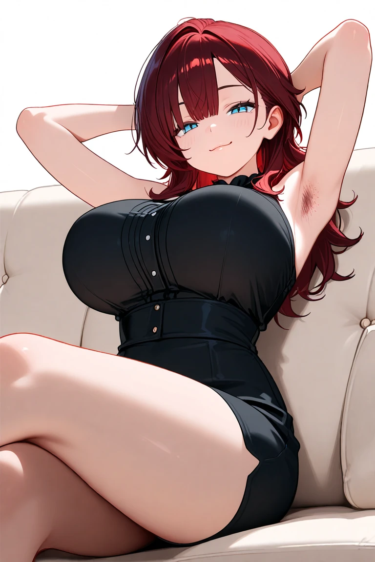 full body shot, thick auburn hair, crystal blue eyes, open mouth smile, aroused 25 years old, playfully aroused, dripping with desire, cleavage, low cut spaghetti strap tank top , shorts, slim waist, standing stretching, coy smile with open parted lips, (blushing:1.3), looking invitingly at the viewer, seductive eyes, facing the viewer, livingroom background, posing by the sofa, (pov), glowing eyes, necklace, earrings, nsfw,