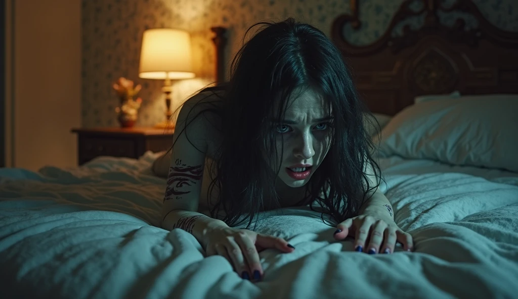 A woman kills a woman in a hotel room