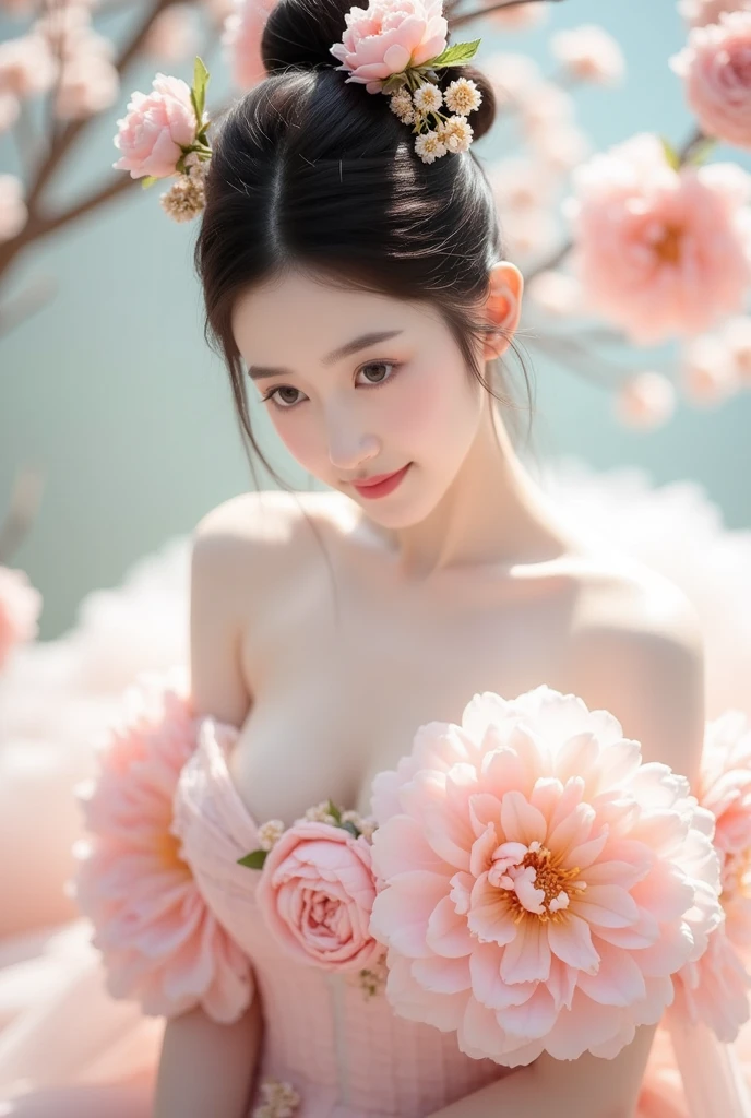 great masterpiece , high quality , Highest quality RAW photos , 8K , happy smile , laugh , the best beauty , elegant beauty , Cute face ,beautiful face , Clear skin without blemishes , 21 years old , girl , alone , a woman , So that you can see the whole body , So that the long legs are visible , white skin , glowing skin , Innocent beauty , abdominal muscles girl , light lavender hair , light lavender eyebrows , ponytail hair , best quality , best details , moon , night , 2AM , flower garden , many flowers , rose , tulip , Lily , garden , In a sexy pose , very perverted , best shadow , studio lighting, photon mapping , clean and white skin , realistic , full nude ,explicit nudity, Sexy naked , Commandogo , You should not wear bottoms , clean pussy ,hairless pussy ,Shamelessly showing pussy , intricate details , extremely realistic. , big bust , Greedy breasts , big nipples , clear nipples , pink areola , smooth sensual body ,Shy eyes ,very erotic posture , perfect beautiful proportions , perfect body balance , perfect body balance , Eighth Ratio , slim body , Smooth body lines , Fantastic body , Voluminous body , moist body , clear face , Clear lips , clear eyes , double eyelid