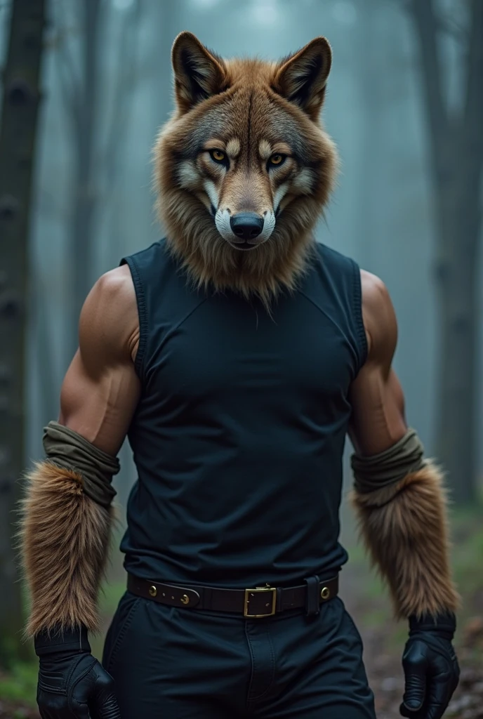 Reif's fluffy fur coat is not merely a trait of his dragon-kin heritage but a reflection of his status. The deep blues and greys of his fur are often associated with the wisdom of the ancients, while his piercing blue eyes seem to gaze into the soul of anyone who dares to meet his gaze. His stature, at 173 cm, is quite notable, especially given his narcoleptic condition. His physique, though not traditionally robust, suggests a strength that lies beneath the surface, hinting at the formidable power he wLumberjack Shirt:
The green lumberjack shirt, unbuttoned to reveal his furry, hairy chest, is a nod to the region's strong ties to nature and the robustness of its inhabitants. The color green is significant in both Slavic and Celtic cultures, representing growth, life, and the vastness of the forest that surrounds the village. The pattern of the shirt, reminiscent of the ancient runic symbols found on artifacts from both cultures, suggests a unity of the old and new worlds. The sleeves, rolled up to his elbows, offer a glimpse of his powerful, fur-covered forearms, symbolizing his readiness for manual labor and combat, despite his scholarly demeanor.
Loose-Fitting Pants:
The dark brown pants, tailored to allow unrestrained movement, are emblematic of the village's emphasis on functionality and comfort. The material, a durable blend of fabric and fur, is both stylish and practical, suited to the various activities Reif engages in, from tending to his garden to engaging in the rigorous training sessions that keep him fit for his role as the village's guardian.
Leather Chest Belt Strap:
The brown leather chest belt strap serves both a practical and symbolic purpose. It holds the shirt in place, emphasizing his chest and abs, but also acts as a utilitarian accessory, allowing him to keep essential items close at hand. This strap is a subtle nod to the dragon-kin's historical attire, which often incorporated leather and fur to signify their mastery over the natural world