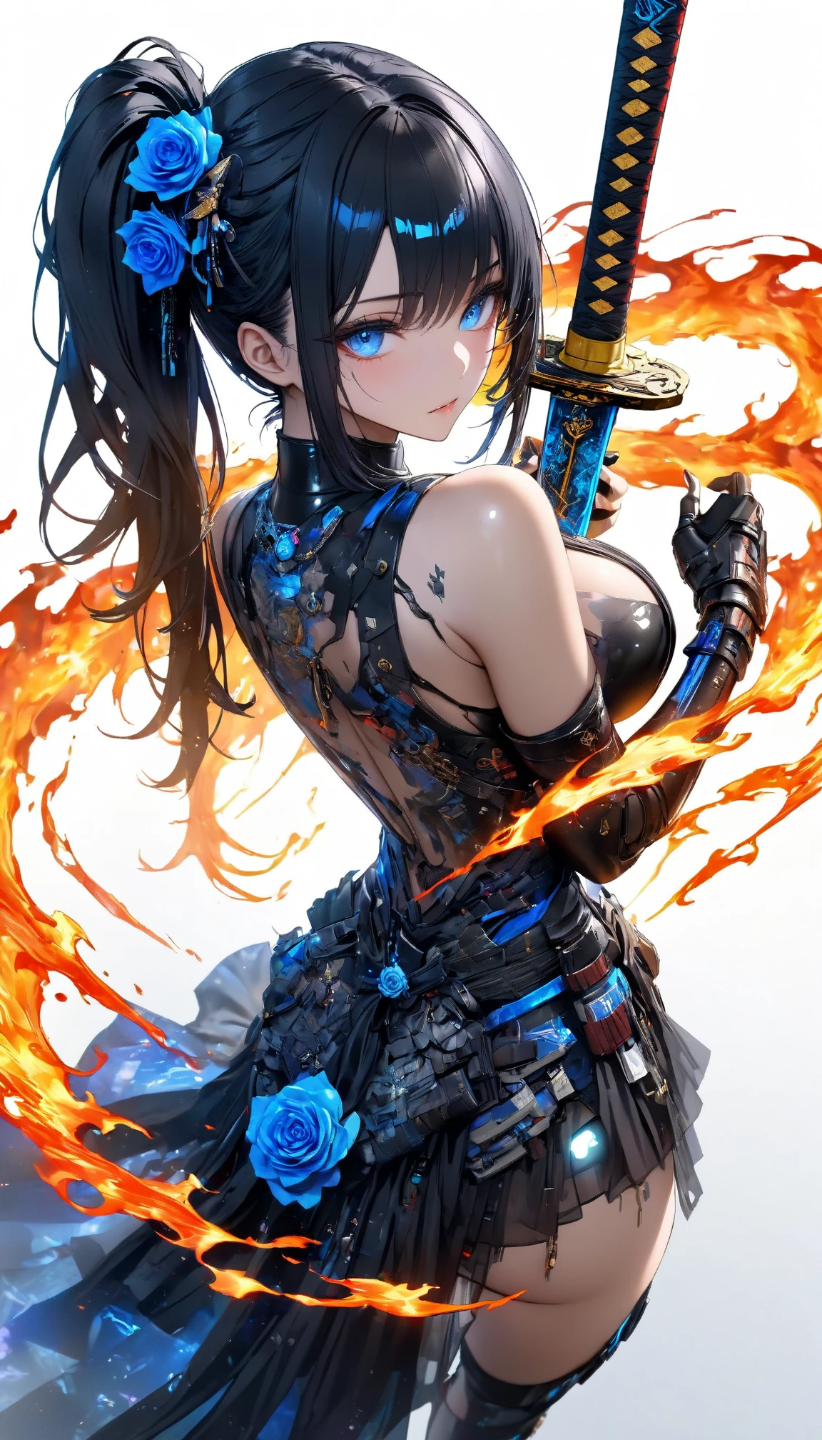 multiple images, embroidery, two people neon ice and glowing fire, collage, SFX, .raw, RTX, vfx, HDR, UHD, 12) ((( Cutesexybutts,Steampunk clothing