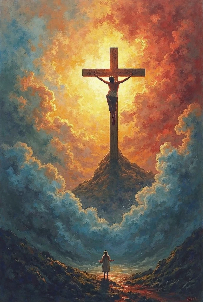 Yeshua Ganotius on the cross from Mikhail Bulgakov's novel The Master and Margarita