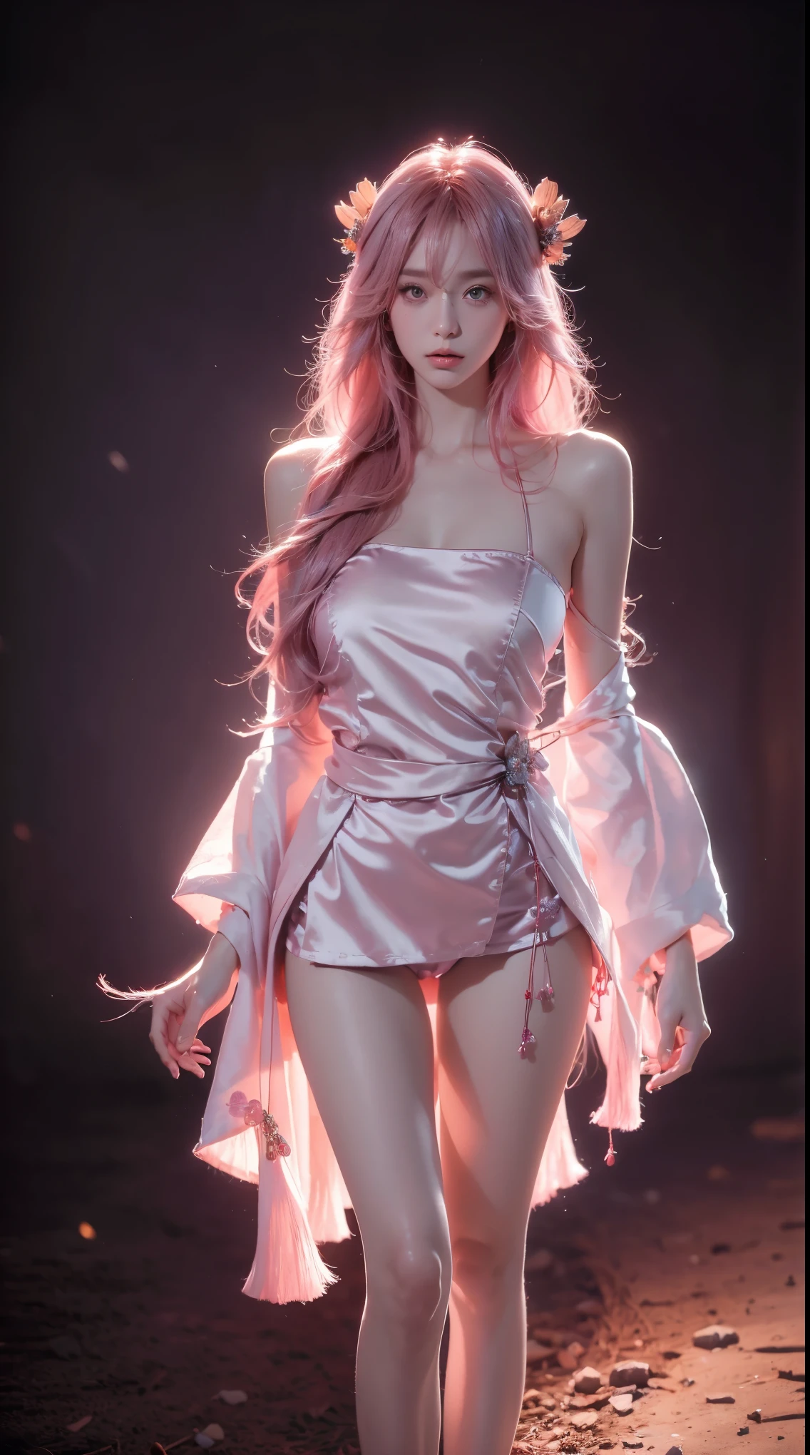 ((masterpiece)),((best quality)),1girl, blush, nervous,standing, small breast, shy,bsp, no panty,naked