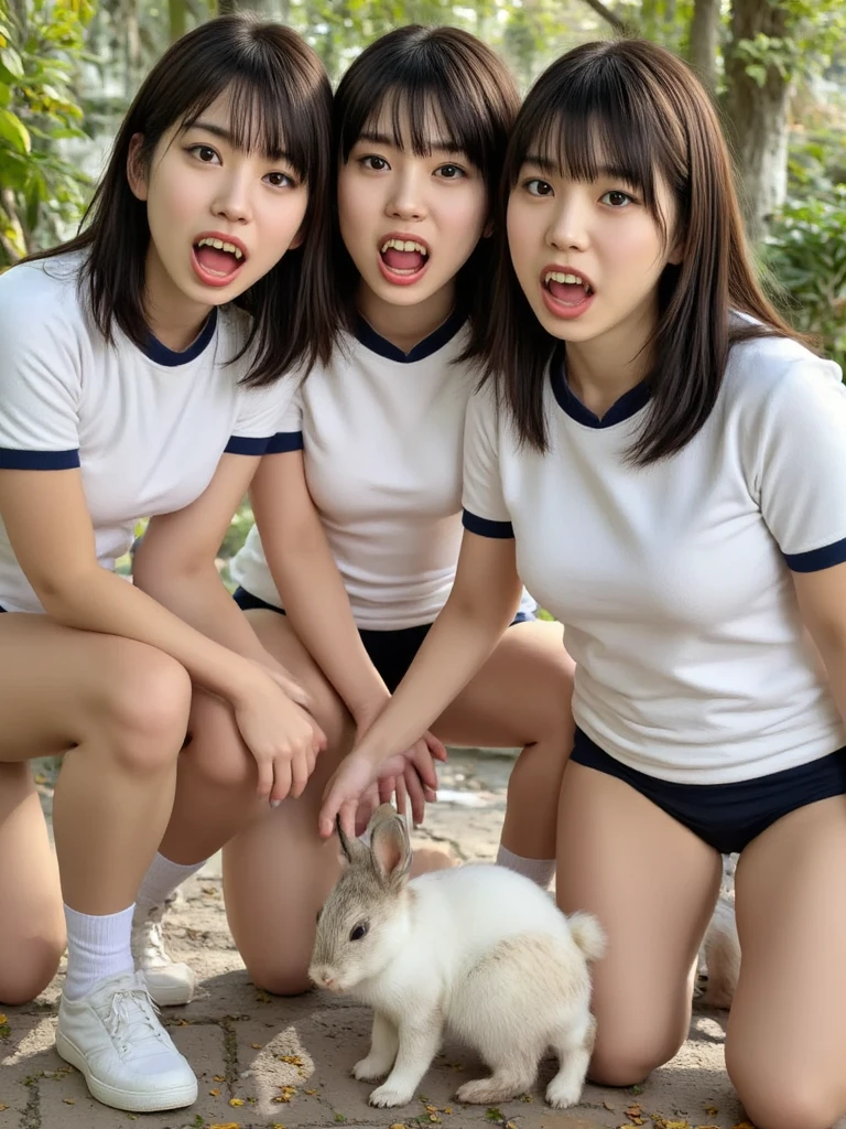 outside,(((Sisters))),(((From below))),naked,Cleavage,(((naked)))、naked,Shorthair twin tails,Squat down and spread your legs wide,((((2people)))),(((((Spread your)))))、Showing off her pussy,自分のSpread your,Expand the vagina,Vaginal enlargement,stockings