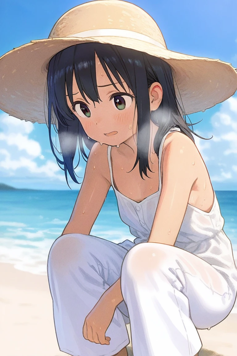lying on her stomach、There are a lot of old men、rape、rape、Blowjob、Pussy、Penis insertion、Sex、Nipples、Watery eye、tideland、Covered in mud、Tiny Bikini、Girl、Girl、Short、Younger、Lower school year、Baby Face、flat chest、Thighs、Dynamic Angle、Seaside、Sandy Beach、Baby Face、Sun hat、sunlight、Both eyes open、Covered in semen、Displeased、Sweat、masterpiece、best quality、ultra-detail