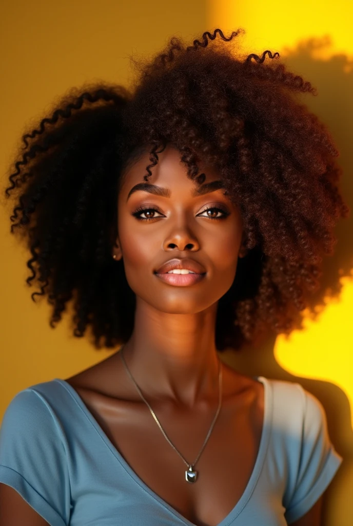 Ultra realistic 4k mixed race afro caribbean girl beautiful shape tight outfit influencer beautiful face beautiful lip curly hair