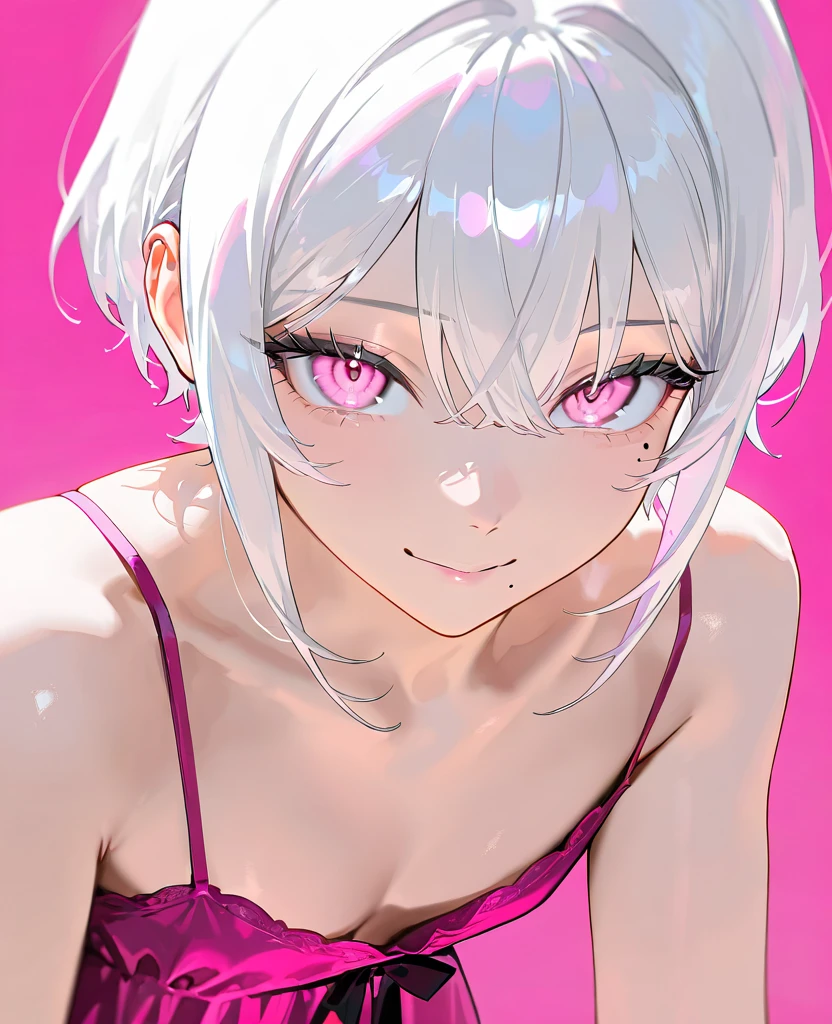 Live action、1girl in、1boy,hetero, High quality, Ultra-detailed, crazy detail details, Quality in 4K (Cinematic Digital Artwork: 1.3), High quality, masutepiece, of the highest quality, Super Detail, Illustration, [4K Digital Art]、 lndswgnr, (Sharp Focus: 1.5), (Moody lighting:1.2), depth of fields, Bokeh, 4K 、High resolution, ultra-detailliert, the Extremely Detailed CG Unity 8K Wallpapers, Realistic, Photorealsitic, Raw photo, beautifull detailed face, pale skin, realistic glistening skin, Detailed Cloth Texture, detailed hair texture, Perfect body, Beautiful face, acurate, Anatomically correct, Highly detailed face, Eye and skin texture, Natural neck length, (Beautiful eyes), (Beautiful hands), (Glossy skin:1.2), thin legs, Thin feet, Detailed people、A detailed face、细致背景、 (Live action、Intricate details)、bionde、short-hair、 Midnight、natta、Pink Neon Lights、 Dark cold lighting、in the darkness nigth、Sequin dress in holographic color、pin heels、Colossal tits、Large cleavage、beautiful legs、  ((Dramatic makeup、makeup、Pinky Pink Lip Gloss、eye make up、mascara、eye liner、eye shadow、Lilac Contact Lenses))、 (((a wet body、 Sweat、Vulgar face)))、Woman crying with frustration、1boy,Intense Sex、