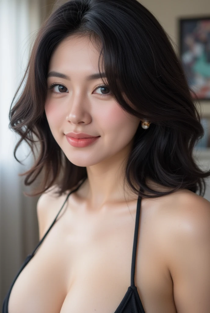 ((最high resolution、8K、​最high resolution:1.3))、Photorealistic、Sharp Focus、high resolution、High resolution、Portrait、solo、Japanese、Middle-aged women、Beauty、Full Body Evian、47 years old、Long Hair、Wrinkles at the corners of the eyes、Poolside、Beautiful blue sky、Sexy figure、((Swimsuit、Swimsuit))、Thighs、((Thighs、Large Breasts))、Red lipstick、Blue eyeshadow、Curly Hair、Taking a shower、