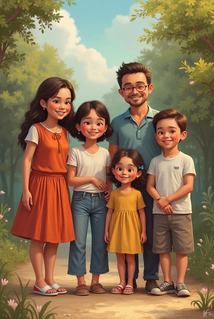 Ling ling kwong and orm with their twin daughters