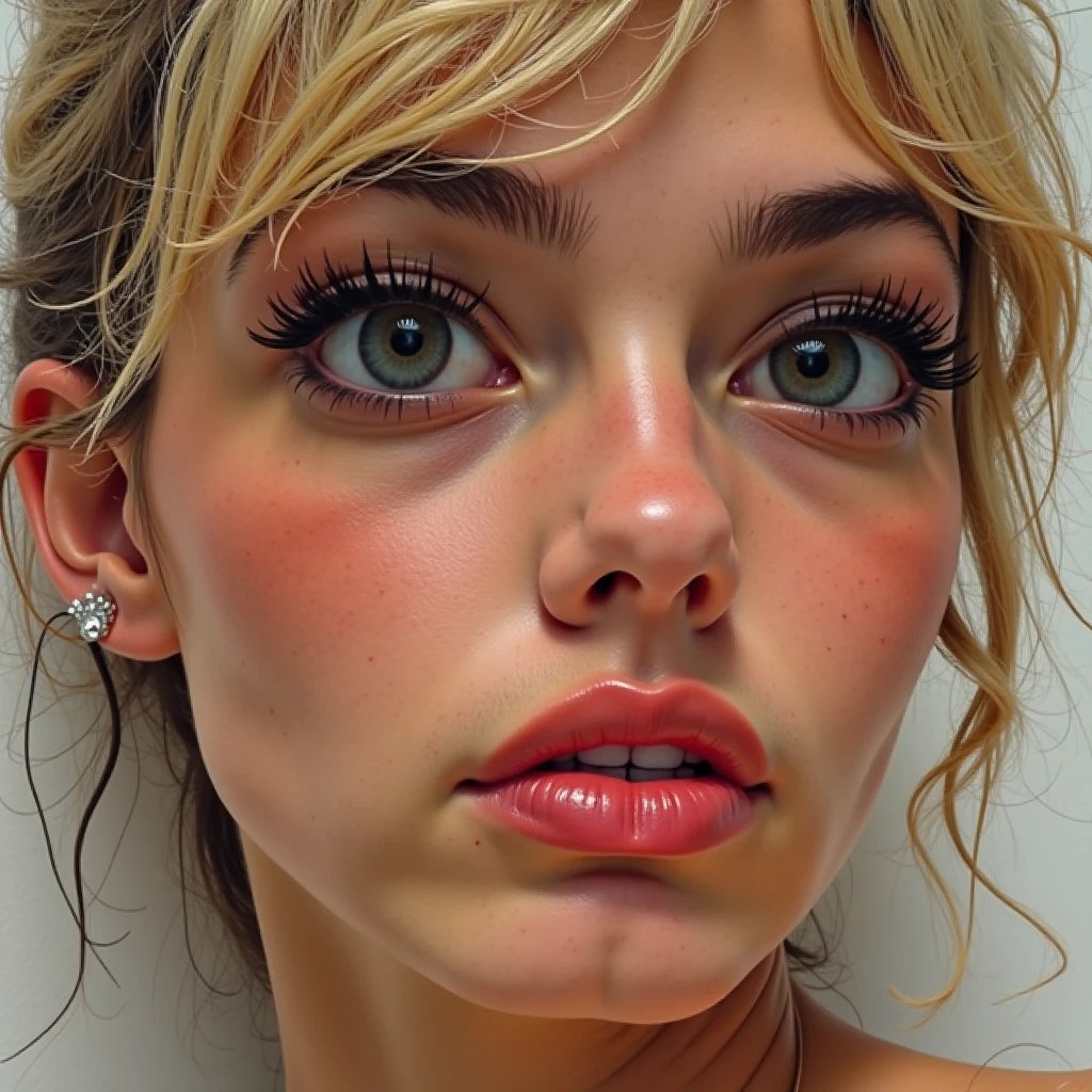 there are two women that are posing for a picture together, full close-up portrait, blowjob, aleksandra waliszewska, medium close up portrait, portrait close - up, closeup headshot, close-up portrait, close - up portrait, close up portrait, anastasia ovchinnikova, photo of young woman, closeup headshot portrait, marta syrko, there is a penis at her mouth, blowjob