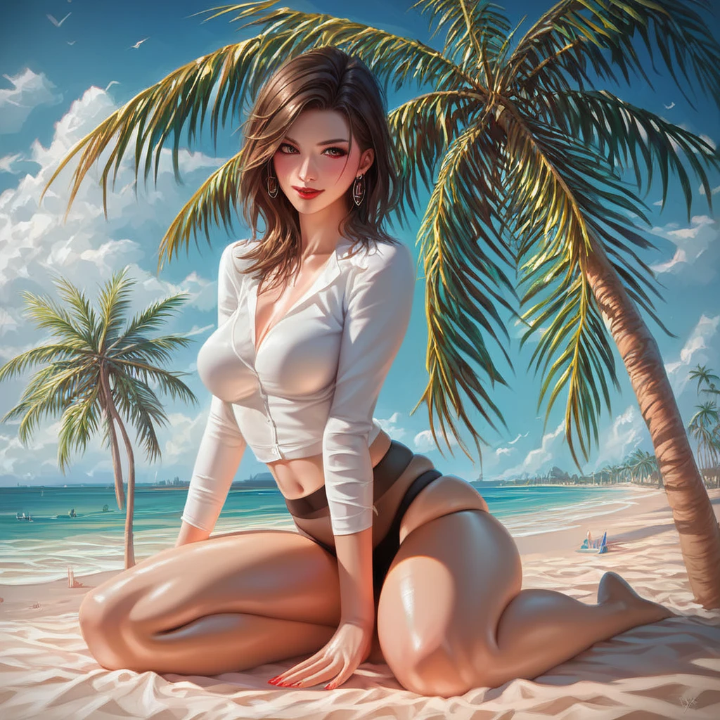 Topless beach